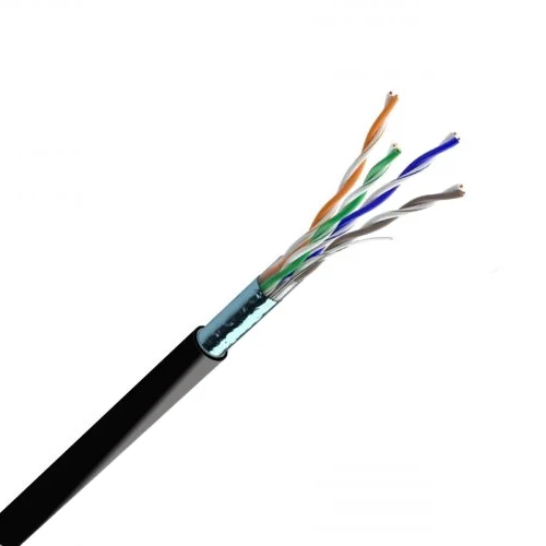Cat. 5e F/UTP PE 4х2х24 AWG (70910021) бухта 500м. Кабель вита пара ЗЗКМ (FTP мідь вуличний)