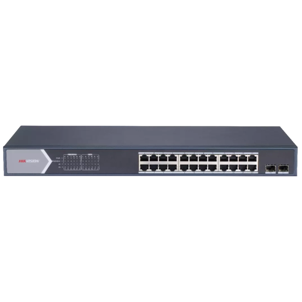 Hikvision DS-3E1526P-SI PoE Комутатор 24 порти керований