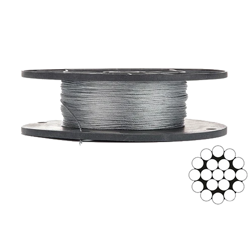 APRO 1мм DIN 3053 (1x19) бухта 200м Трос оцинкований