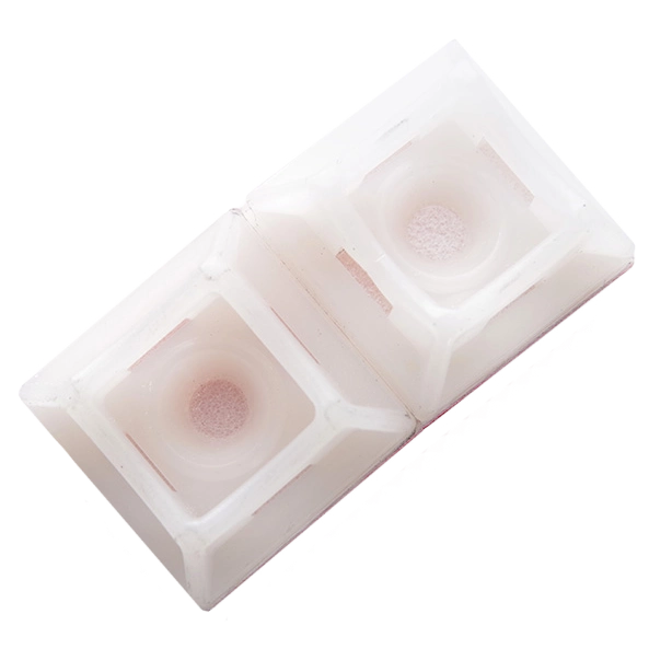 APRO PH-2020WC Майданчик самоклеючий для кабельної стяжки до 5 мм з отвором білий (пач. 50 шт.)