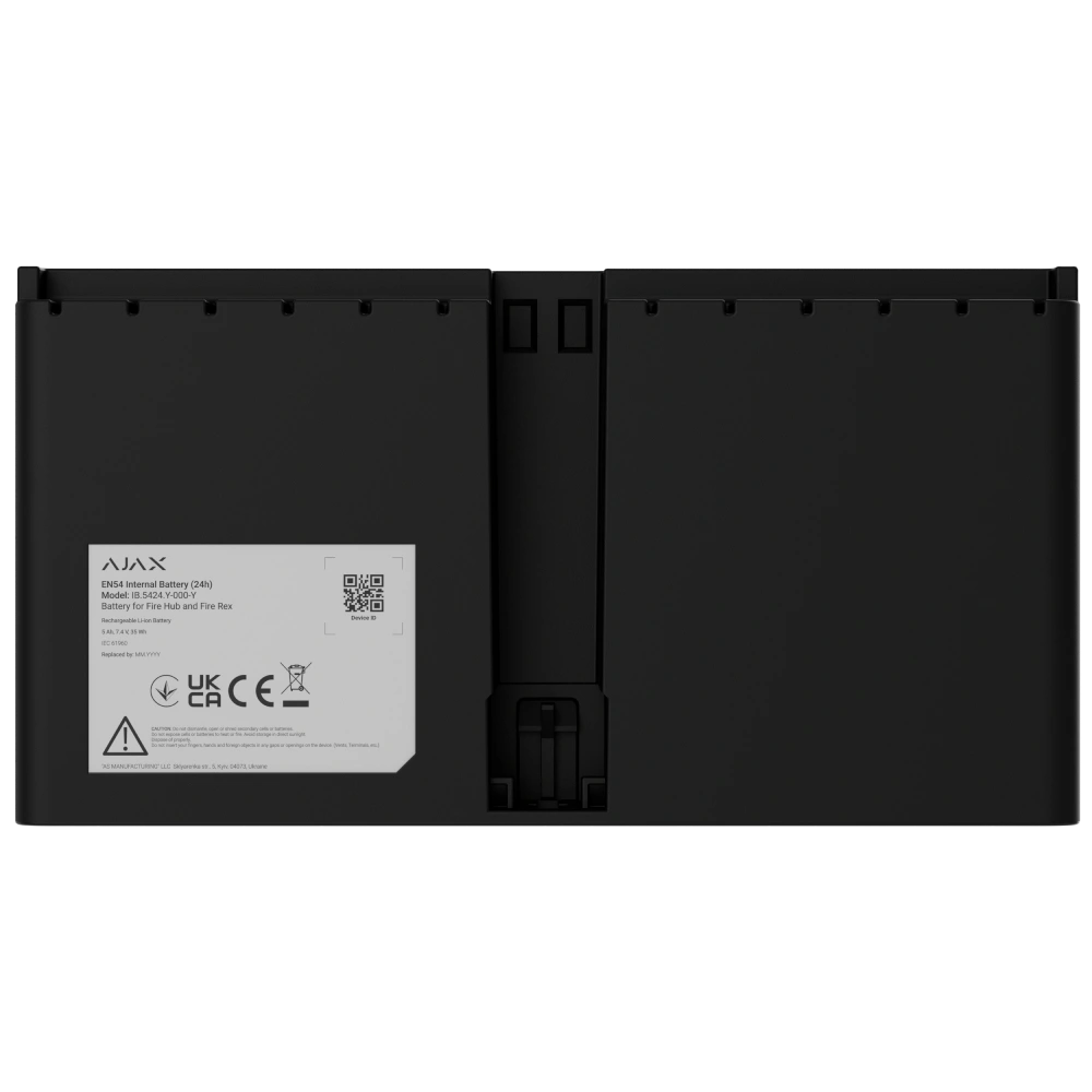 Ajax EN54 Internal Battery (24h) black для Fire Hub і Fire Rex Акумулятор