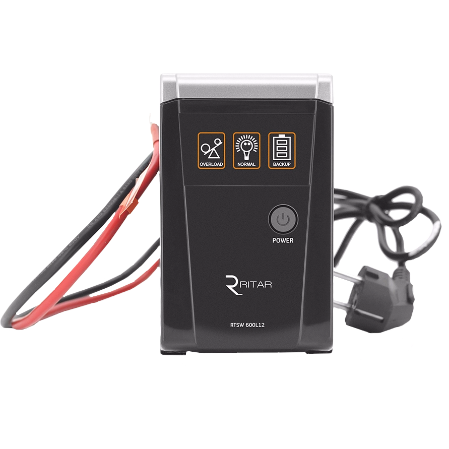 RITAR RTSW-500 LED ДБЖ з правильною синусоїдою 12В, під зовнішній АКБ