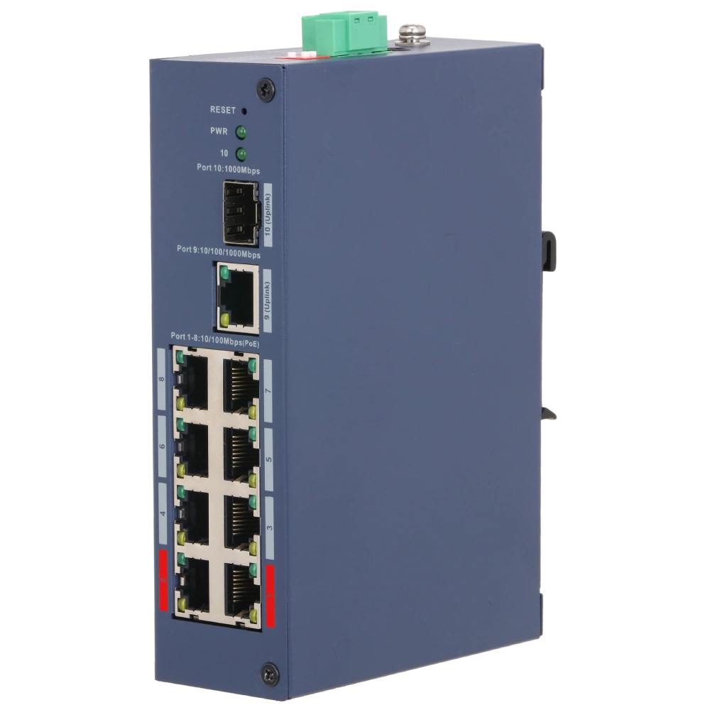 Dahua DH-CHS4110-8ET-110 PoE Комутатор 10 портів керований Dahua DH-CHS4110-8ET-110 PoE Комутатор 10 портів керований
