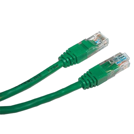 Патч-корд E-server UTP, 0.5 м, кат. 5e зелений