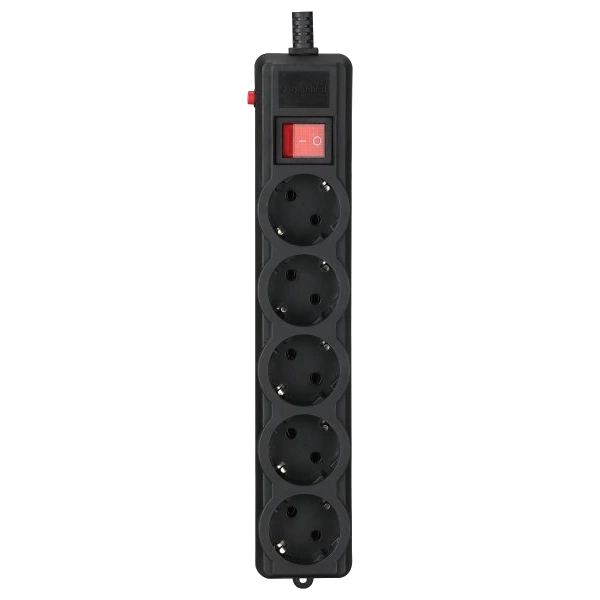 Gembird SPG5-G-10B-PRO Мережевий фільтр 3 м кабель 5 розеток