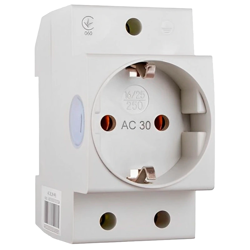 на DIN-рейку 230 В Розетка на DIN-рейку 230 В Розетка