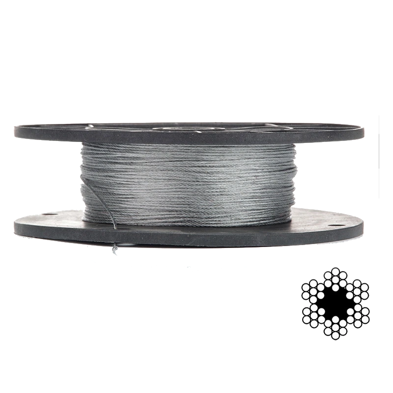 APRO 2мм DIN 3055 (6x7) бухта 200м Трос оцинкований